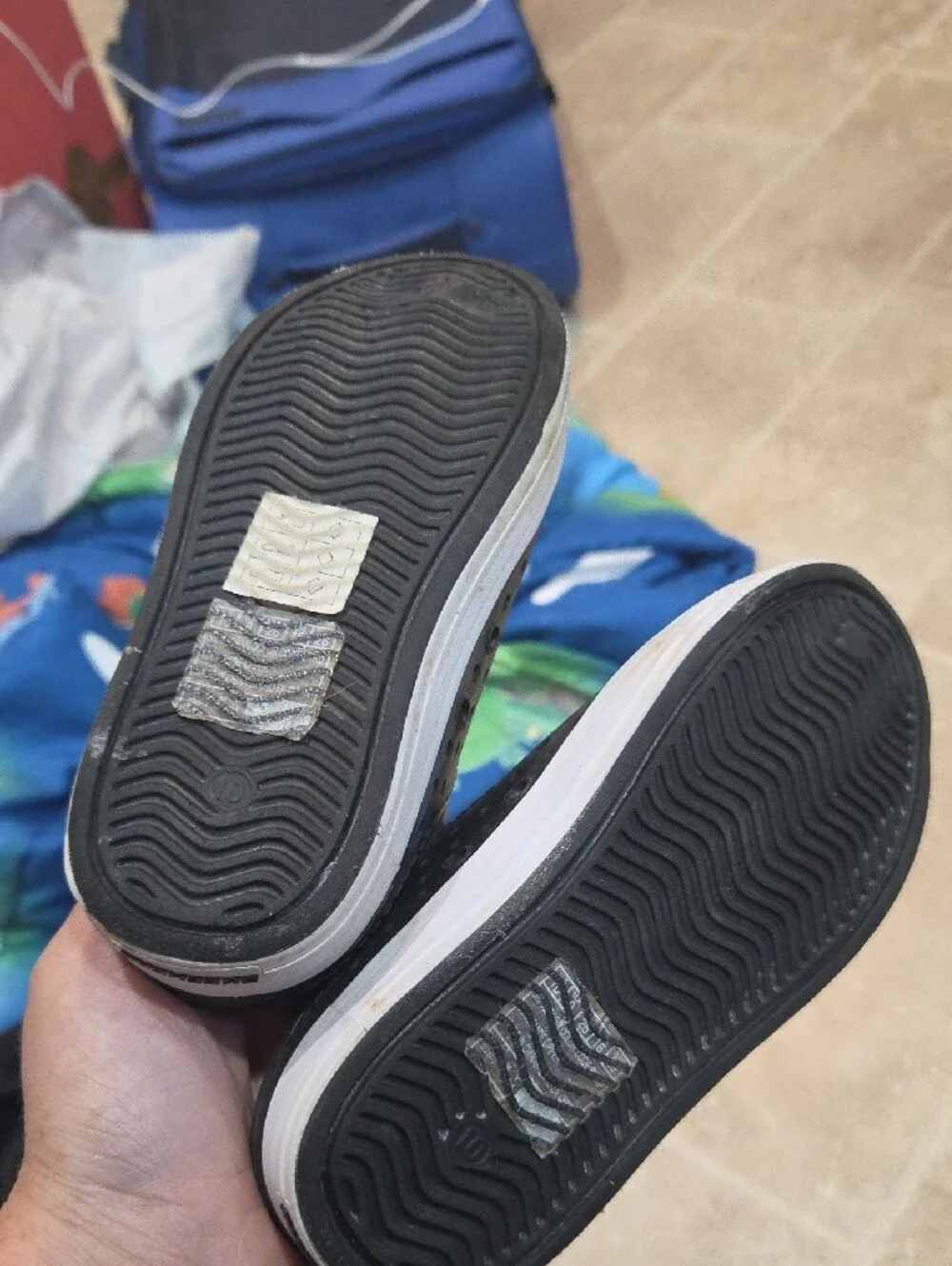 Skechers Kids Black and Red Slip-On Water Shoes